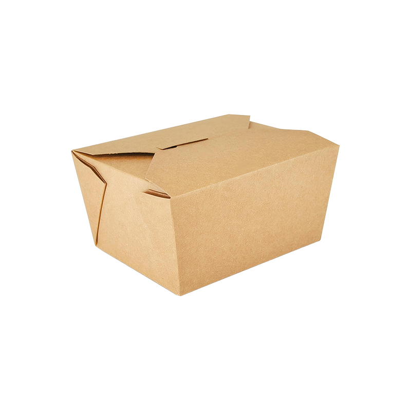Kraftpapier-Lebensmittelbehälter zum Mitnehmen