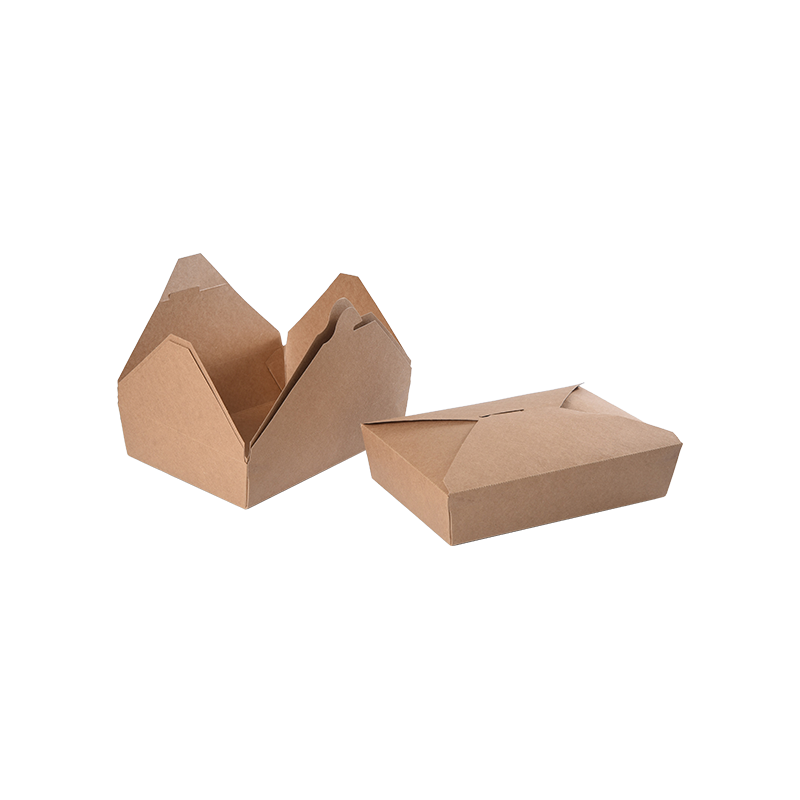 Kraftpapier-Lebensmittelbehälter zum Mitnehmen