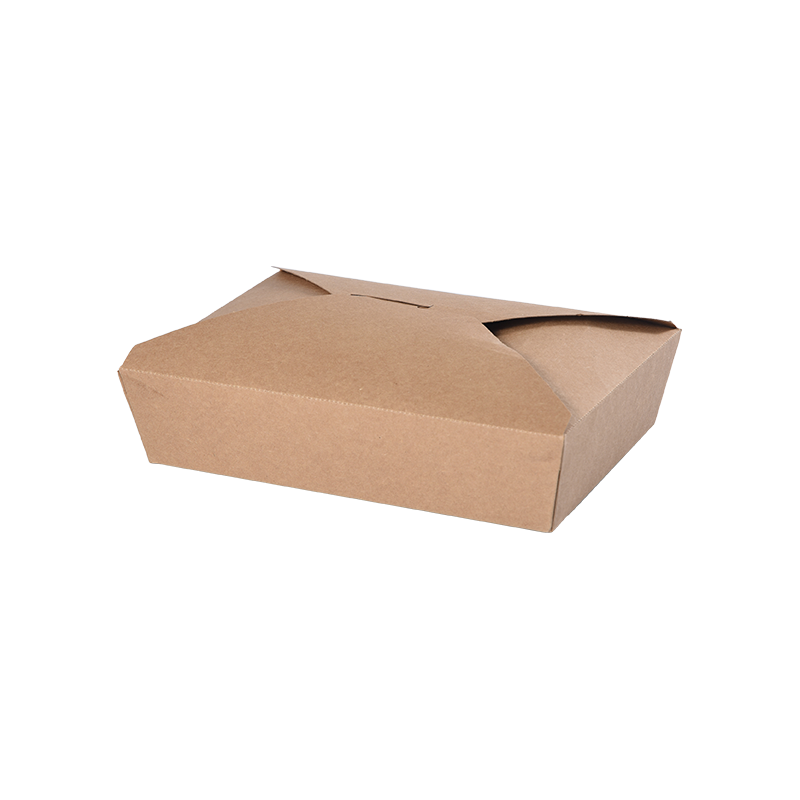 Kraftpapier-Lebensmittelbehälter zum Mitnehmen