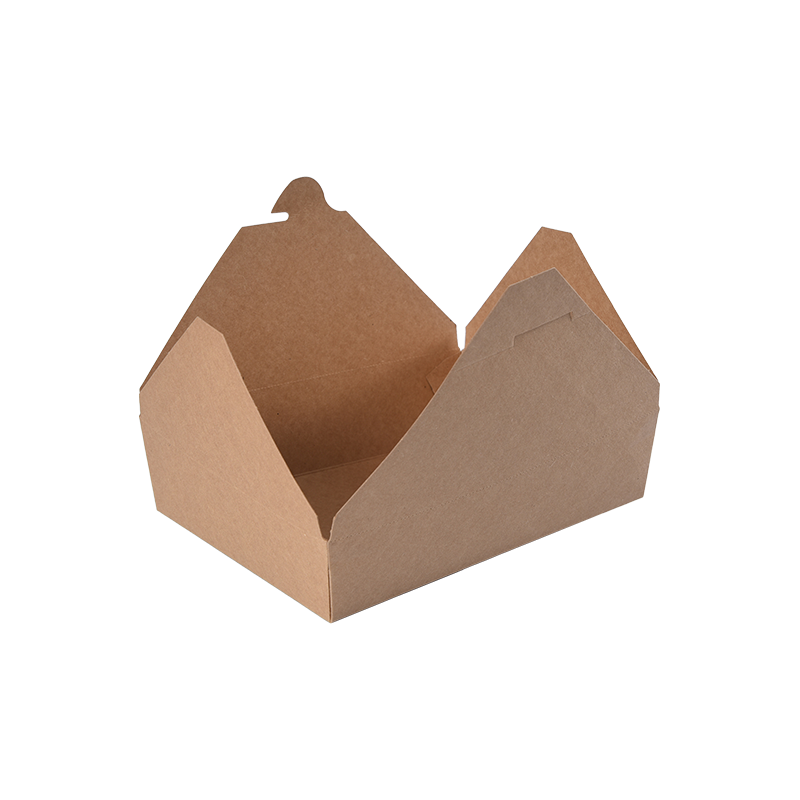 Kraftpapier-Lebensmittelbehälter zum Mitnehmen