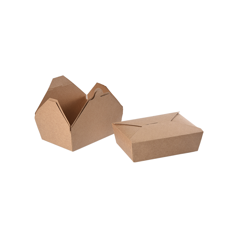 Kraftpapier-Lebensmittelbehälter zum Mitnehmen