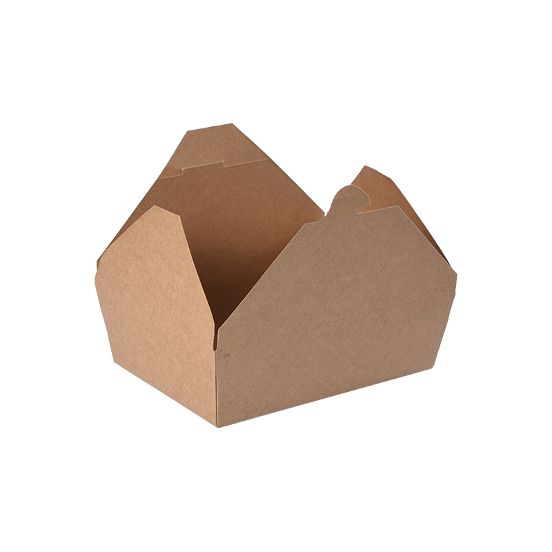 Kraftpapier-Lebensmittelbehälter zum Mitnehmen
