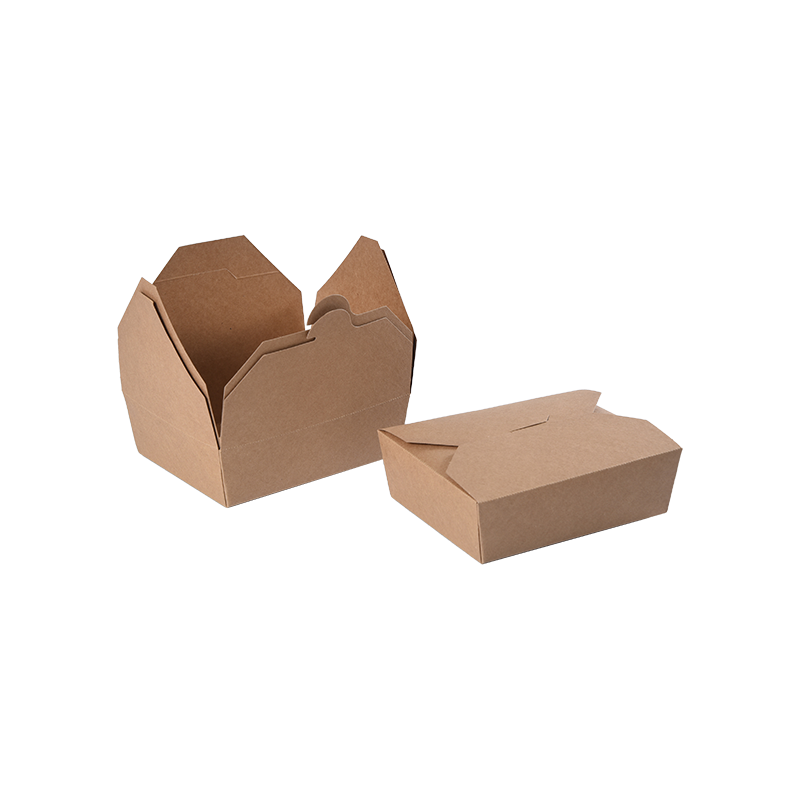 Kraftpapier-Lebensmittelbehälter zum Mitnehmen