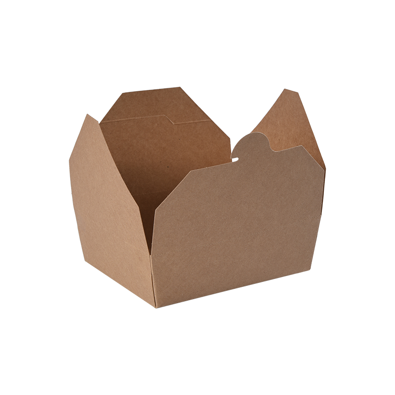 Kraftpapier-Lebensmittelbehälter zum Mitnehmen