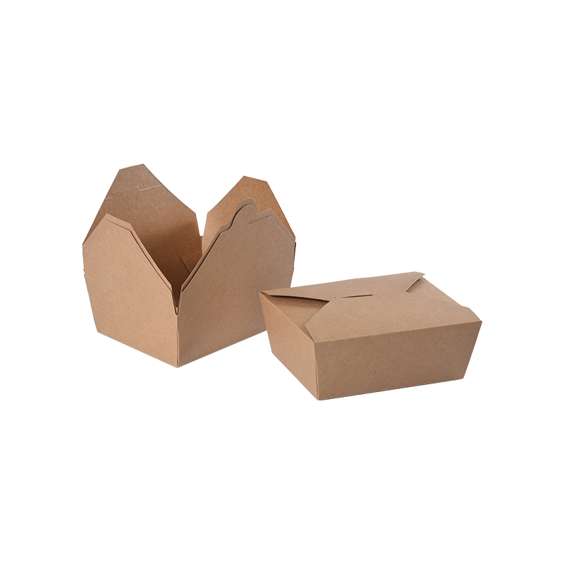 Kraftpapier-Lebensmittelbehälter zum Mitnehmen