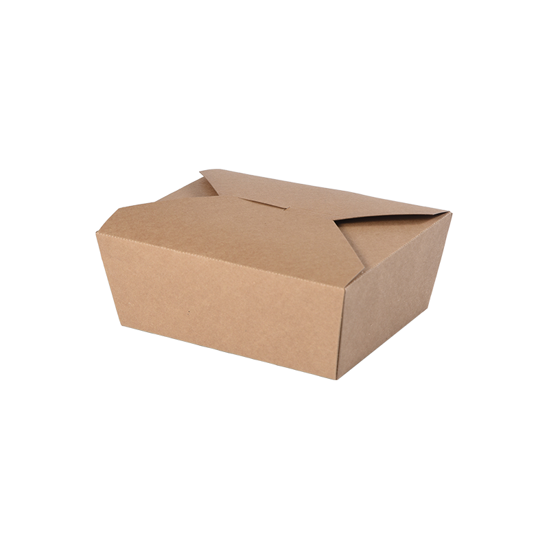 Kraftpapier-Lebensmittelbehälter zum Mitnehmen