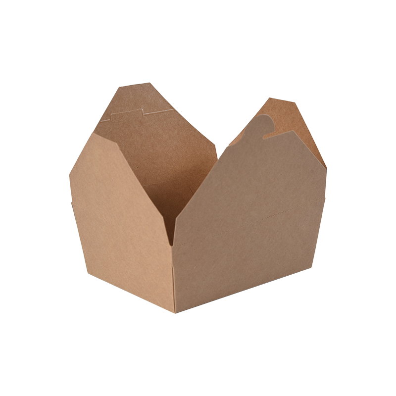 Kraftpapier-Lebensmittelbehälter zum Mitnehmen
