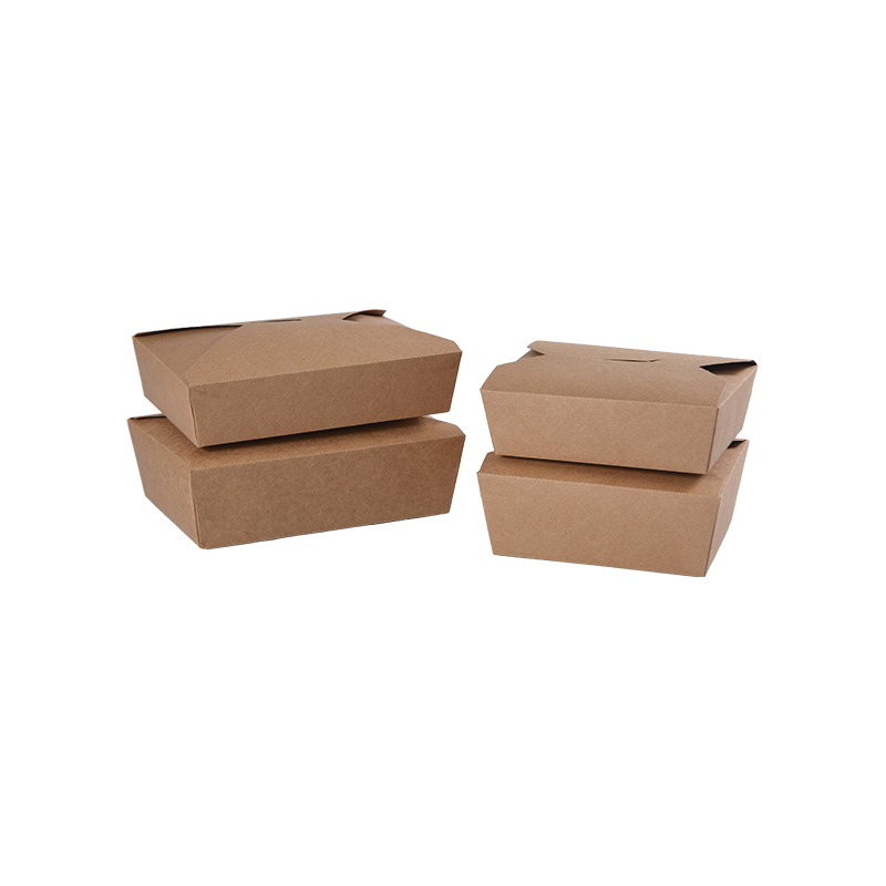 Kraftpapier-Lebensmittelbehälter zum Mitnehmen