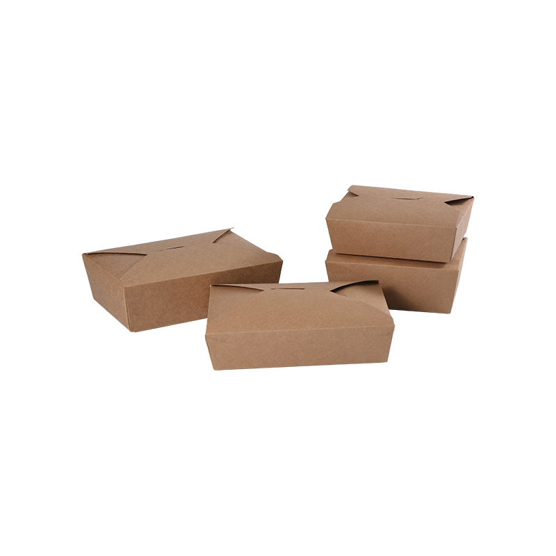 Kraftpapier-Lebensmittelbehälter zum Mitnehmen