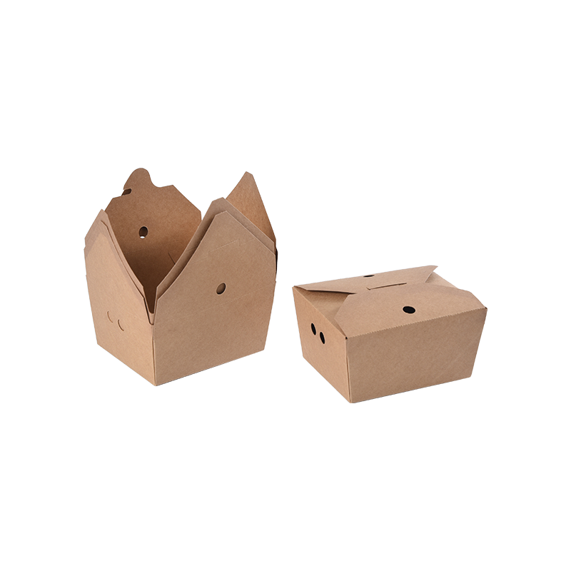Kraftpapier-Lebensmittelbehälter zum Mitnehmen