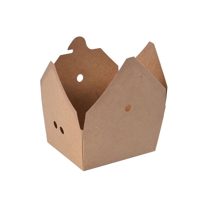 Kraftpapier-Lebensmittelbehälter zum Mitnehmen