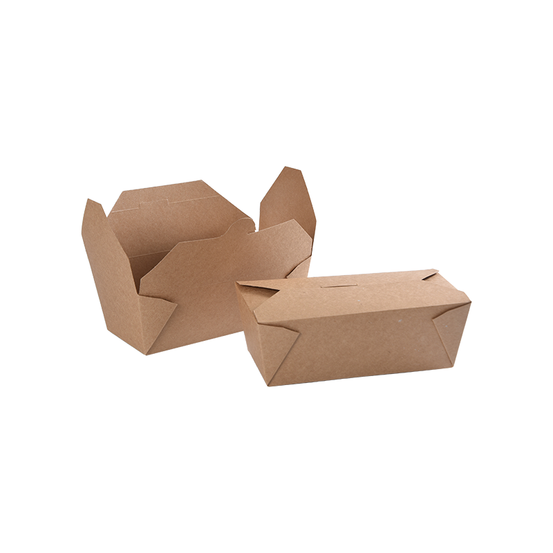 Kraftpapier-Lebensmittelbehälter zum Mitnehmen