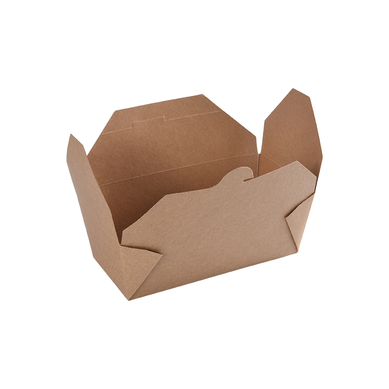 Kraftpapier-Lebensmittelbehälter zum Mitnehmen