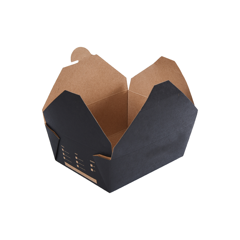 Kraftpapier-Lebensmittelbehälter zum Mitnehmen