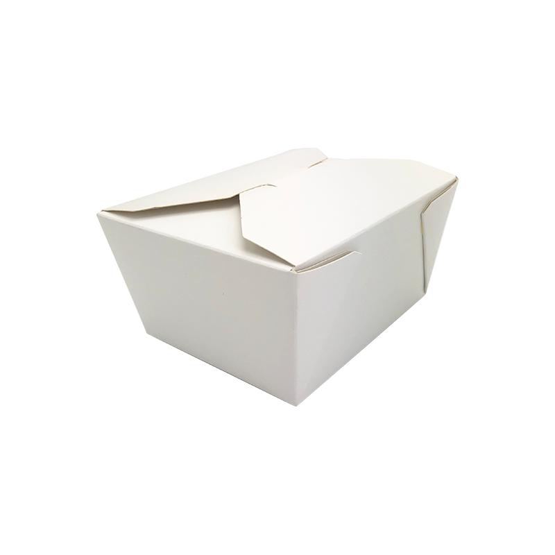 Weißer/bedruckter Lebensmittelbehälter aus PE/PLA-Papier zum Mitnehmen