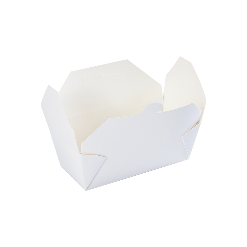 Weißer/bedruckter Lebensmittelbehälter aus PE/PLA-Papier zum Mitnehmen