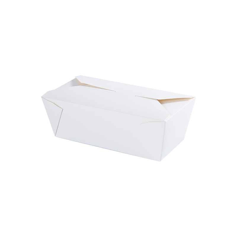 Weißer/bedruckter Lebensmittelbehälter aus PE/PLA-Papier zum Mitnehmen