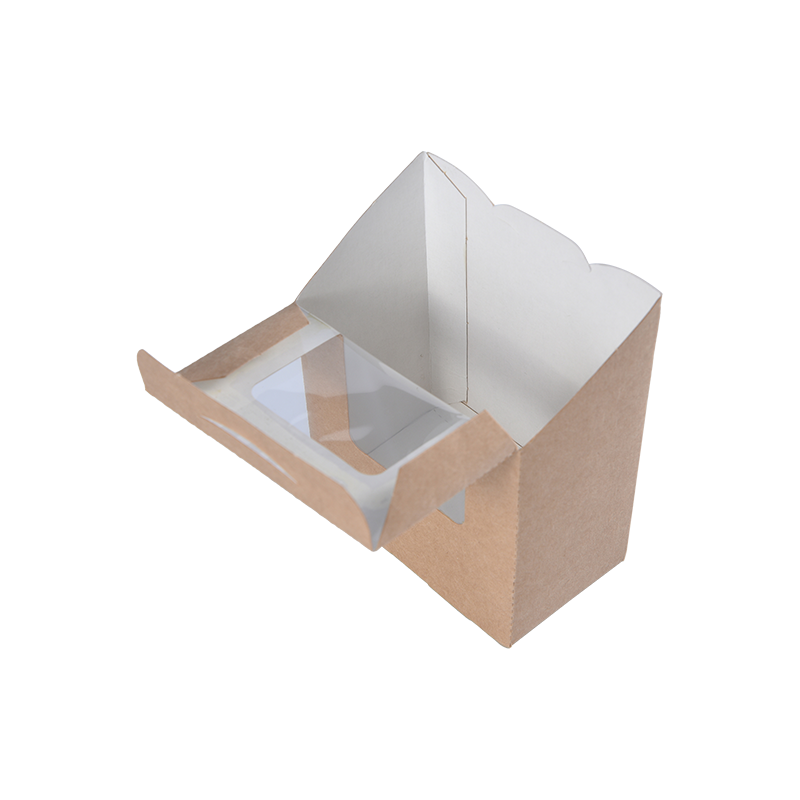 Kraft-Tortilla-Box mit Fenster