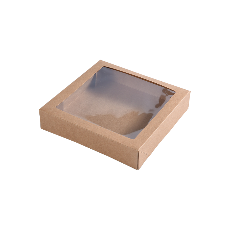 Kleine Kuchenschachteln aus braunem Kraftpapier für Kuchenportionen – Keks-/Brownie-Bäckereischachteln – Kuchenverpackungsschachteln aus Pappe für Leckereien/Geschenke
