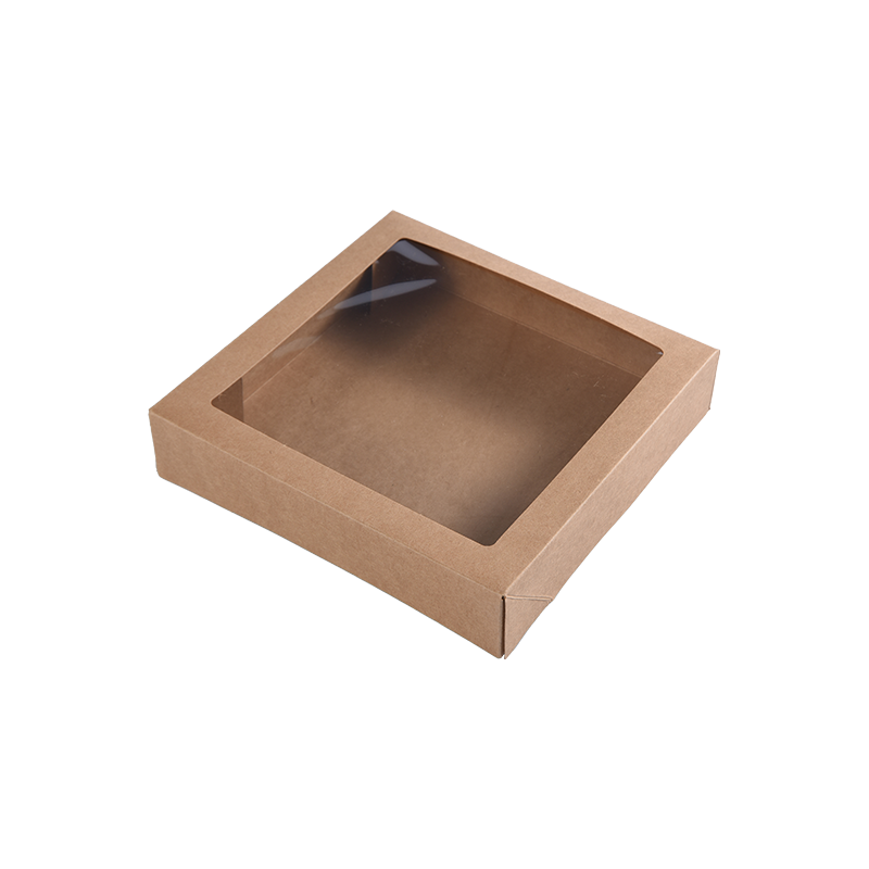 Kleine Kuchenschachteln aus braunem Kraftpapier für Kuchenportionen – Keks-/Brownie-Bäckereischachteln – Kuchenverpackungsschachteln aus Pappe für Leckereien/Geschenke